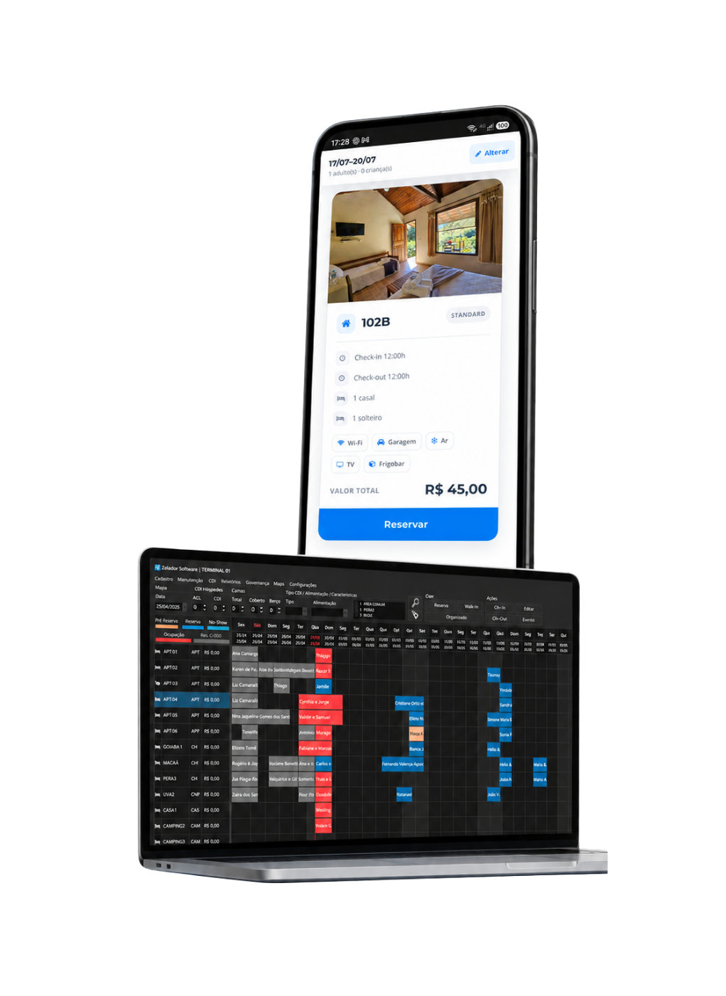 Check-In Online e Motor de Reservas